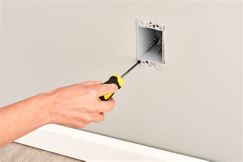 cut in box electrical|installing electrical box in drywall.